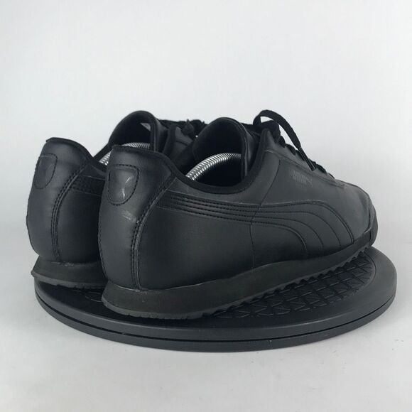 Puma Roma Black Leather Athletic Running Shoes 353572-17 Men’s Size 12 - Picture 5 of 12